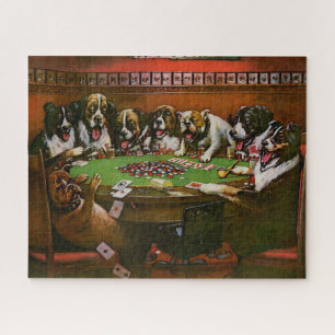 Puzzle Poker Sympathy Chiens Jouer Poker Coolidge 1903