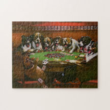 Poker Sympathy Chiens Jouer Poker Coolidge 1903
