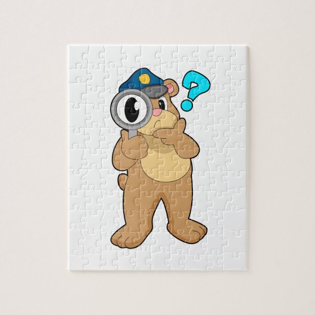 Puzzle Police de l'ours Verre de nivellement (Vertical)
