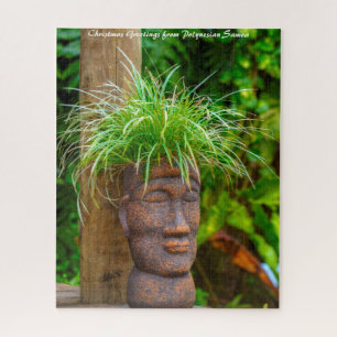 Puzzle Polynesian Samoa.Christmas Greetings