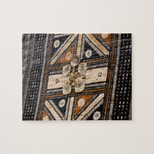 Puzzle Polynésie, Royaume des Tonga. Détail de tapa