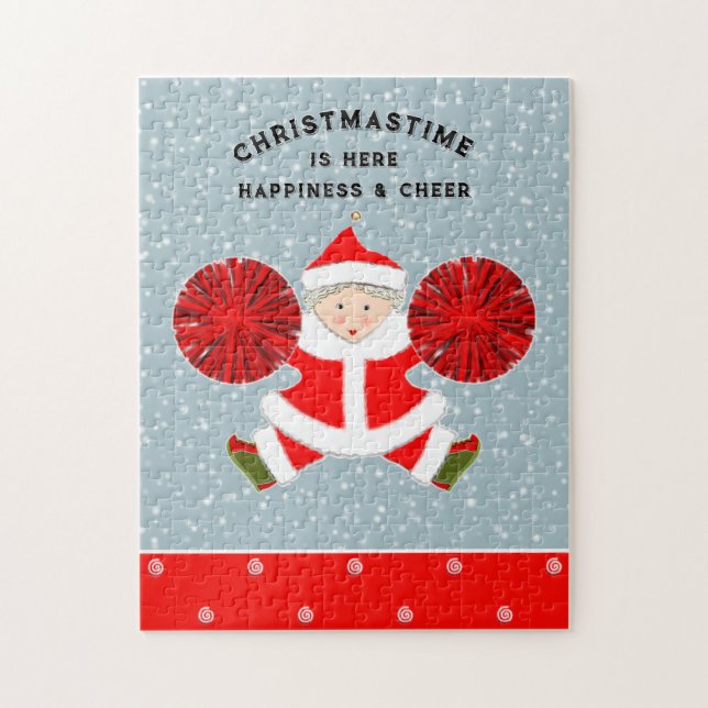 Puzzle pom-pom girl Noël (Vertical)