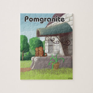 Puzzle Pomeranian sur Granite (Pomegranite) Drôle
