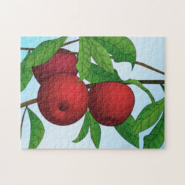Puzzle "Pommes sur une branche" (Horizontal)