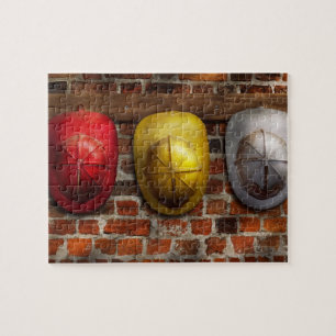 Puzzle Pompier - casquettes - sélectionnez un casquette,