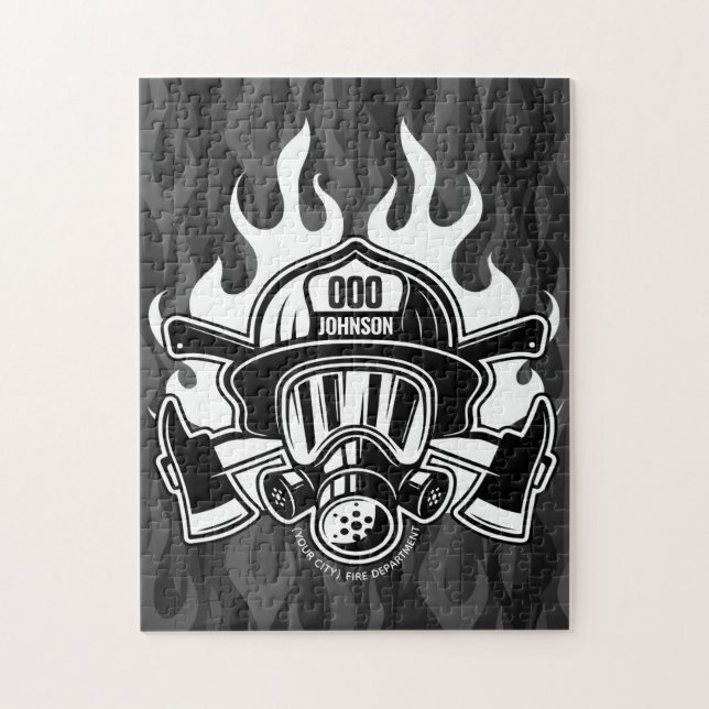 Puzzle Pompier Secouru sur mesure Station du service d'in (Vertical)