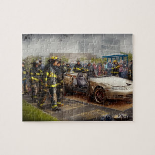 Puzzle Pompiers - la démonstration du feu