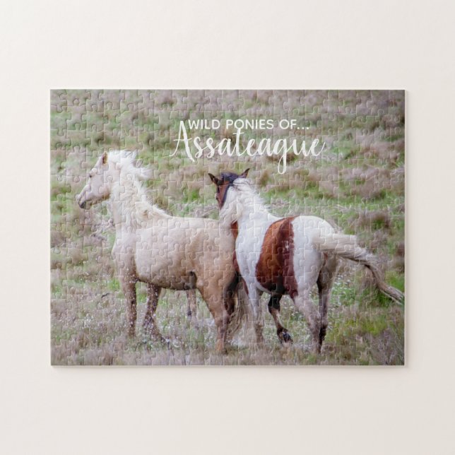 Puzzle Ponies sauvages d'Assateague (Horizontal)