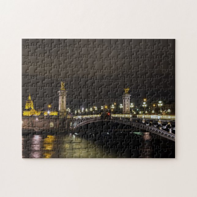 Puzzle Pont Alexandre III et Non valide la nuit - Paris (Horizontal)