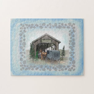 Puzzle Pont couvert Amish