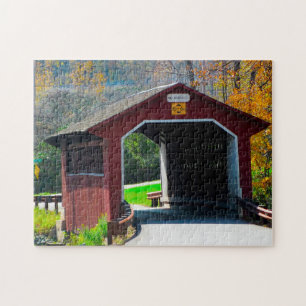 Puzzle Pont couvert Amish.