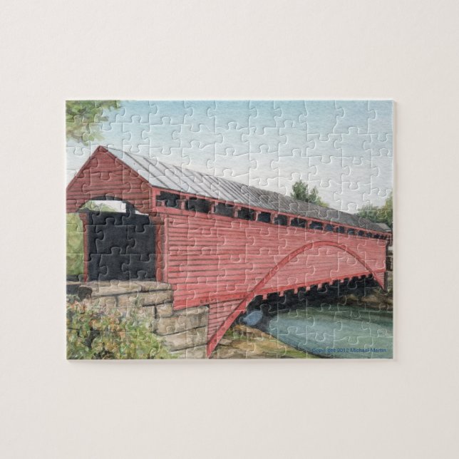 Puzzle Pont couvert de Barracksville (Horizontal)