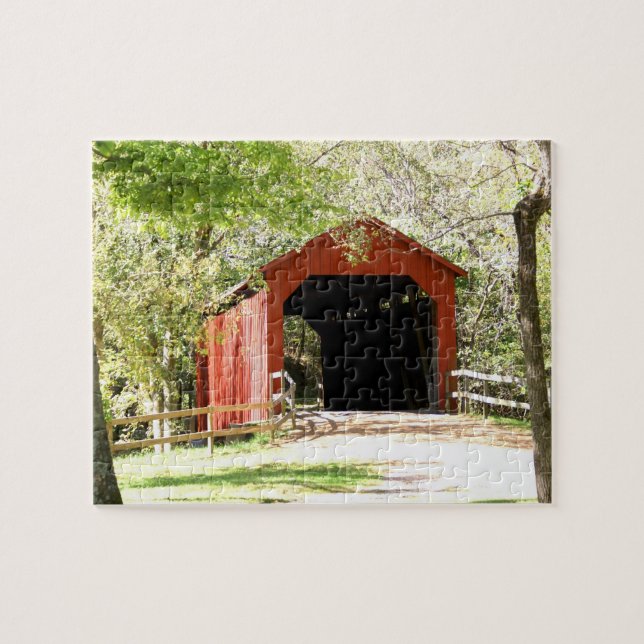Puzzle Pont couvert de crique de Sandy (Horizontal)