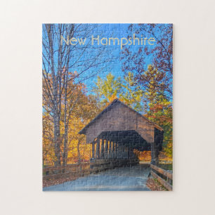 Puzzle Pont Couvert Du New Hampshire À L'Automne