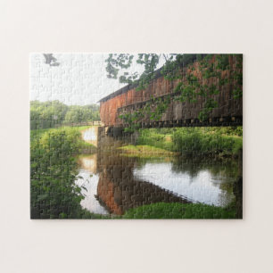 Puzzle Pont couvert et courant de l'Ohio