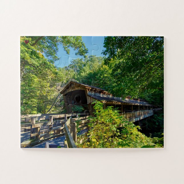Puzzle Pont couvert Ohio (Horizontal)