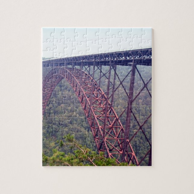 Puzzle Pont de gorge de nouvelle rivière (Vertical)