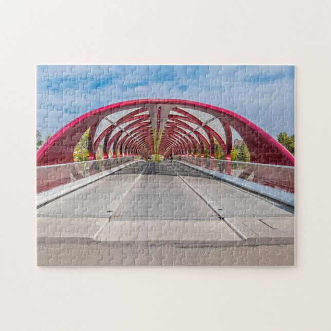 Puzzle Pont de la Paix de Calgary. (Horizontal)