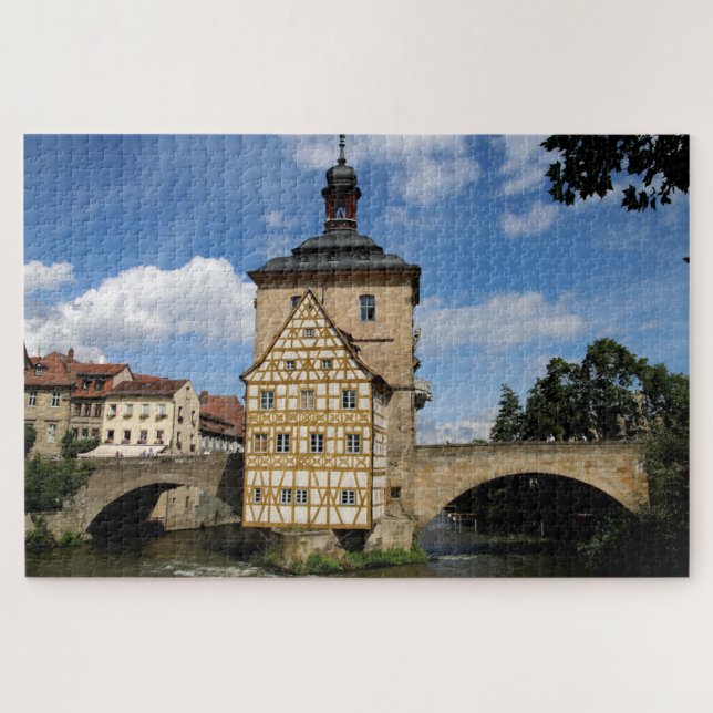 Puzzle Pont de l'Hôtel de Ville, Bamberg, Allemagne (Horizontal)