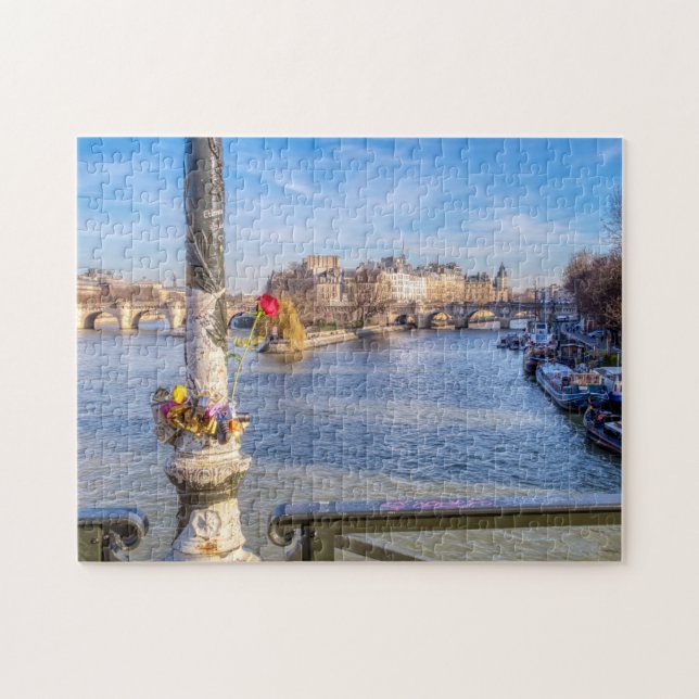 Puzzle Pont des Arts le jour de la Saint Valentin - Paris (Horizontal)