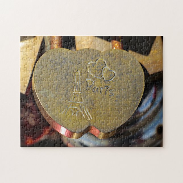 Puzzle Pont des Arts Love Locks Paris. (Horizontal)