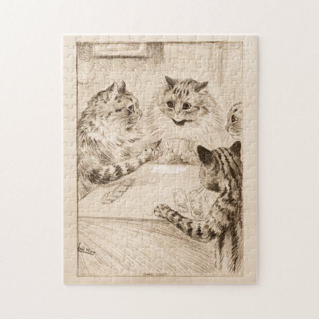 Puzzle Pont des Soupirs par Louis Wain (Vertical)