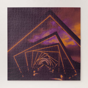 Puzzle pont du sentier à haut-plateau