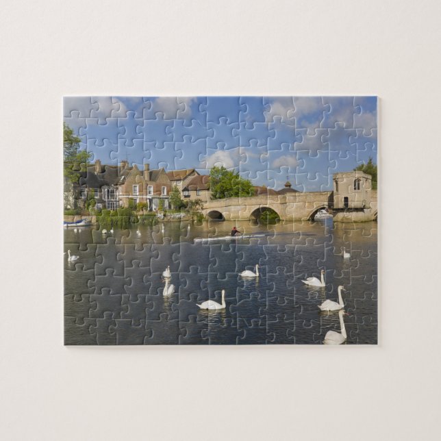 Puzzle Pont en pierre et rivière Ouse, St Ives, (Horizontal)