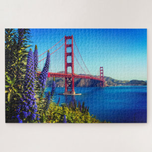Puzzle Pont pittoresque Floral Golden Gate Photo