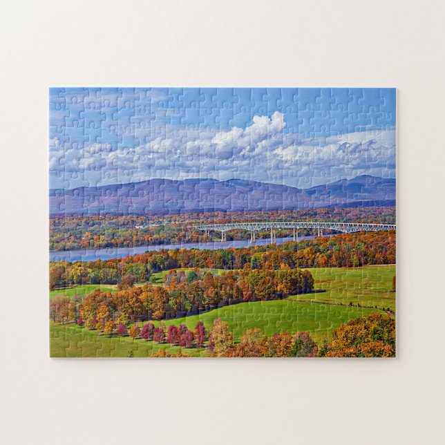 Puzzle Pont Rhinecliff à l'automne (Horizontal)