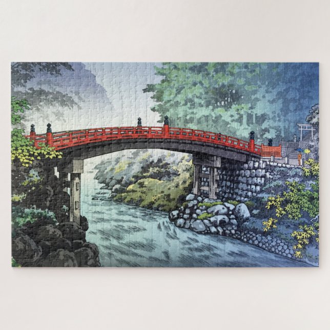 Puzzle Pont Shinkyo à Nikko par Tsuchiya Koitsu (Horizontal)