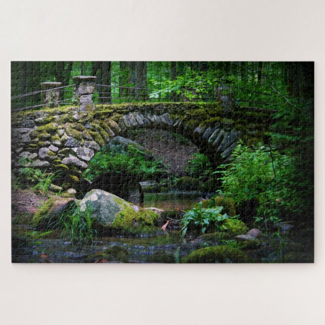 Puzzle Pont Troll dans la forêt - 20x30 (Horizontal)