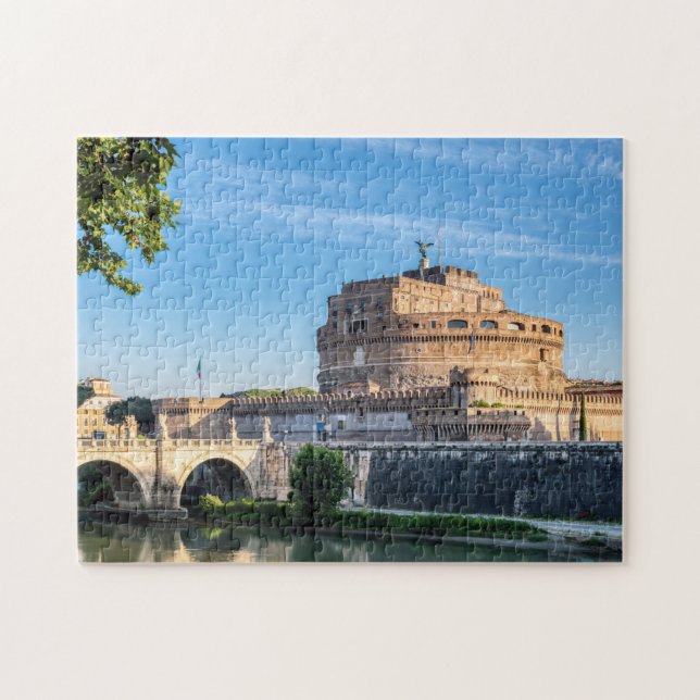 Puzzle Ponte et Château Saint-Ange à l'aube - Rome, Itali (Horizontal)