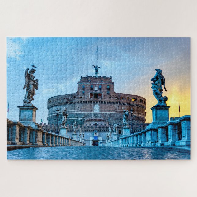 Puzzle Ponte Sant'Angelo à l'aube - Rome Italie (Horizontal)