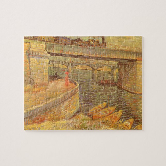 Puzzle Ponts sur la Seine par Vincent van Gogh (Horizontal)