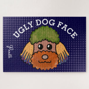 Puzzle Poodle chien moche visage 1000 pièce