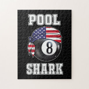 Puzzle Pool Shark Jersey Cool Poison Top Bar Billiards