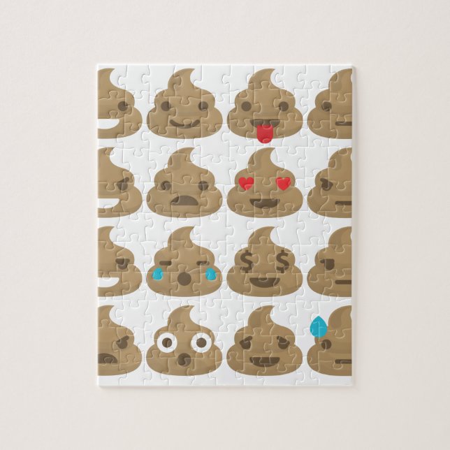 Puzzle poop emojis (Vertical)