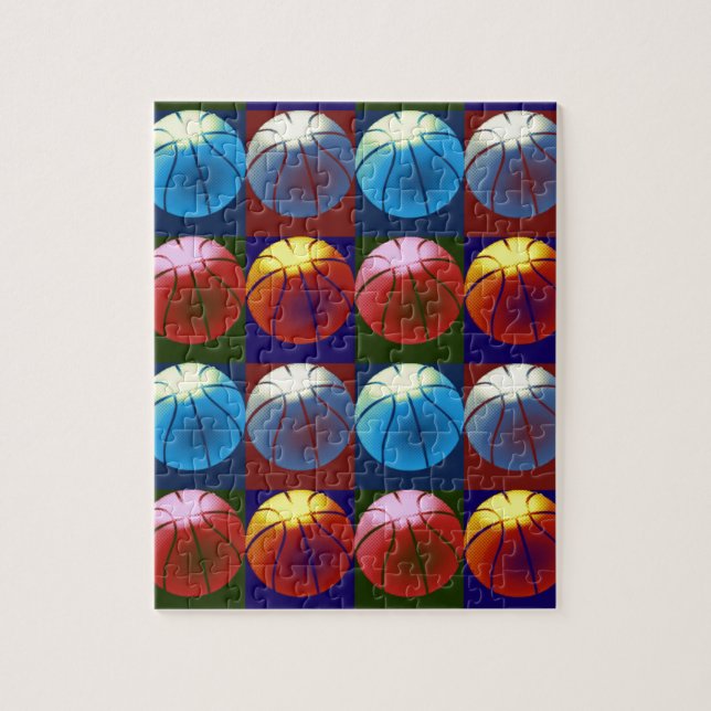 Puzzle Pop Art Basket (Vertical)