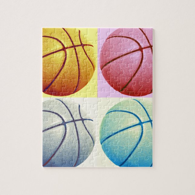 Puzzle Pop Art Basket (Vertical)