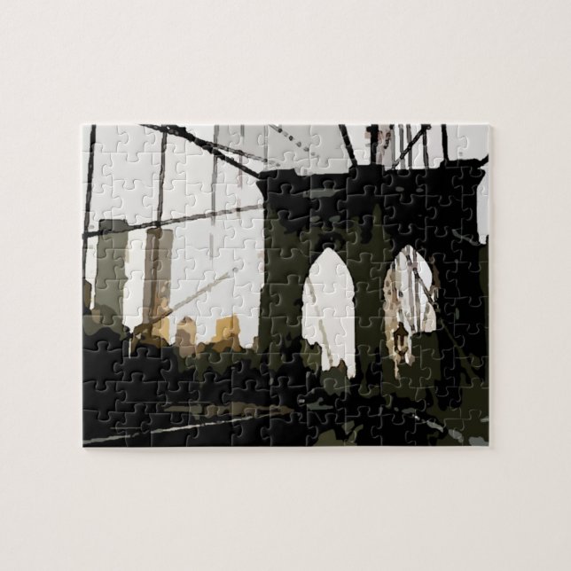 Puzzle Pop Art Brooklyn Bridge (Horizontal)