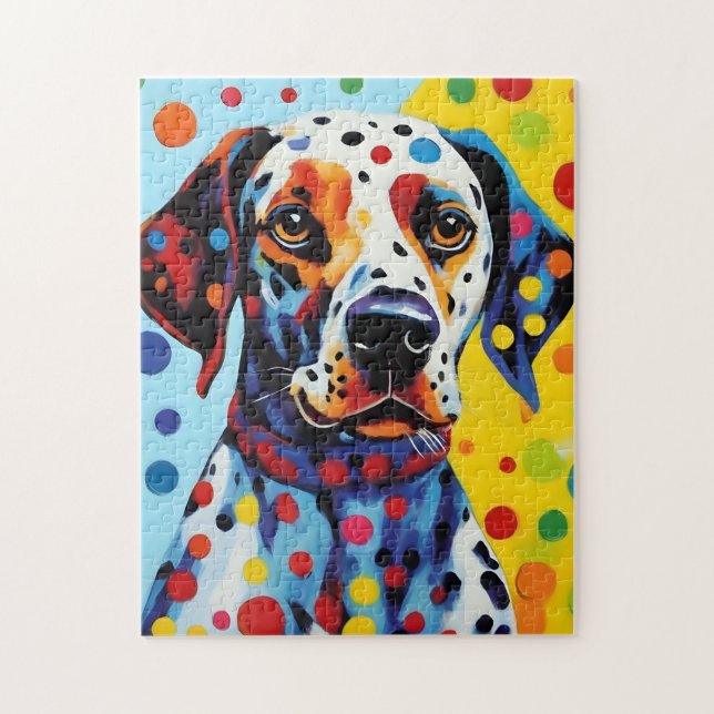 Puzzle Pop Art Chien dalmate (Vertical)