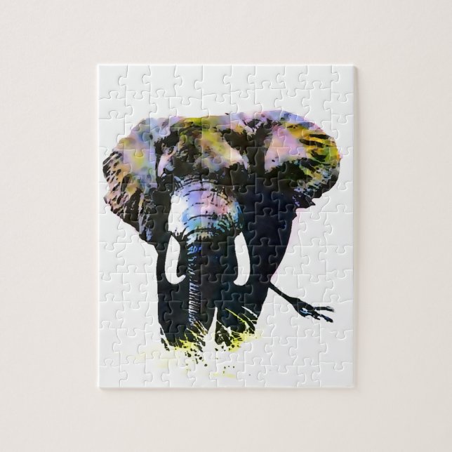 Puzzle Pop Art Elephant - Animaux Art (Vertical)