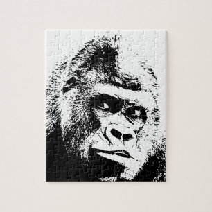 Puzzle Pop Art Gorilla Animaux sauvages