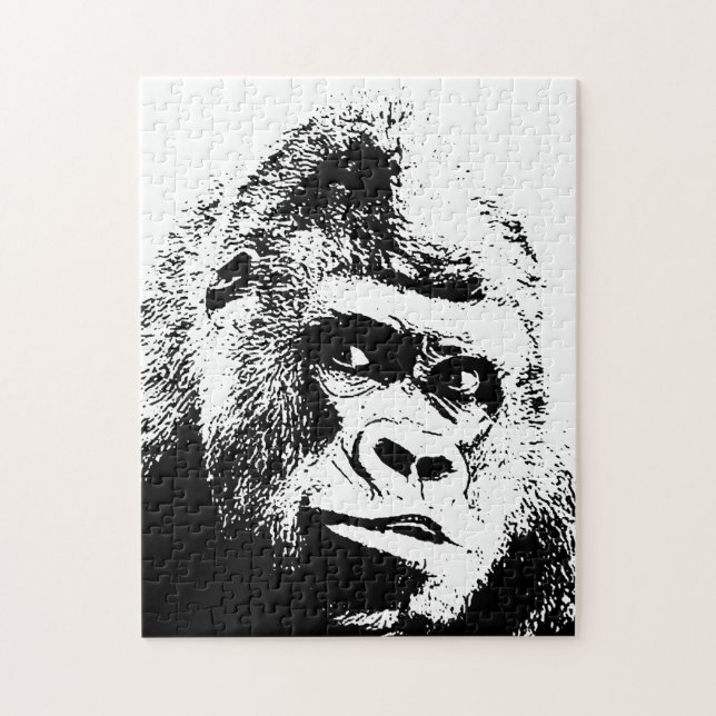 Puzzle Pop Art Gorilla Animaux sauvages (Vertical)