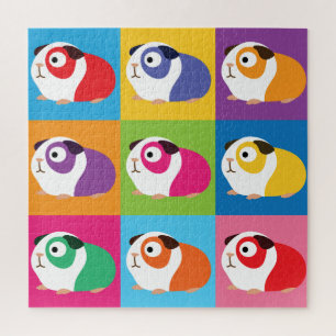 Puzzle Pop Art Guinée Cochons