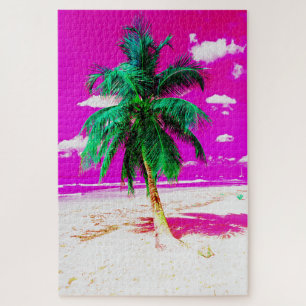 Puzzle Pop Art Hawaii Island Travel Beach Palm Tree