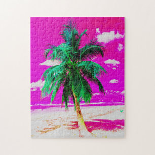 Puzzle Pop Art Hawaii Island Travel Beach Palm Tree