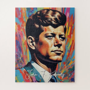 Puzzle Pop Art Jack JFK John F. Kennedy