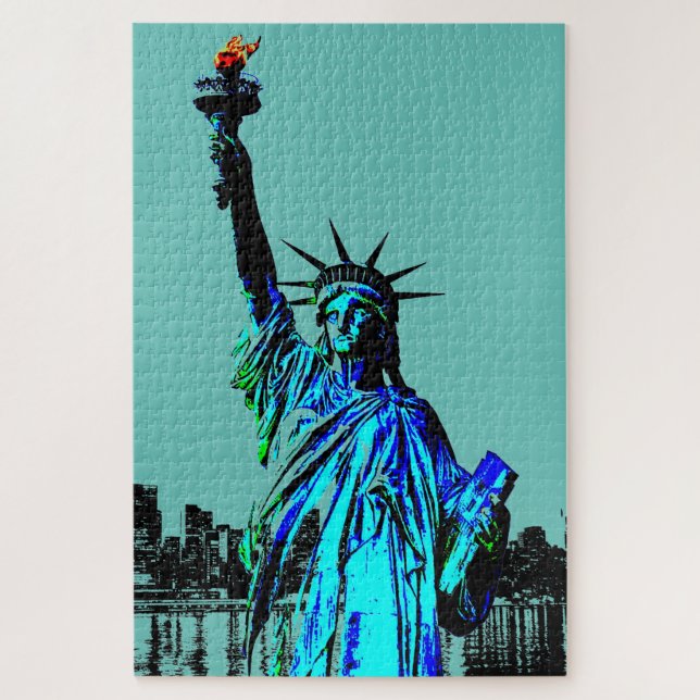 Puzzle Pop Art Lady Liberty (Vertical)